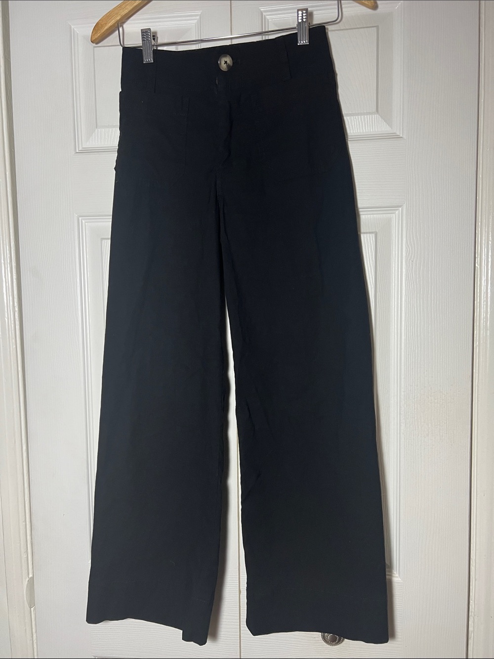 Anthropologie Maeve The Colette High waist wide leg Pant Black Women’s 2